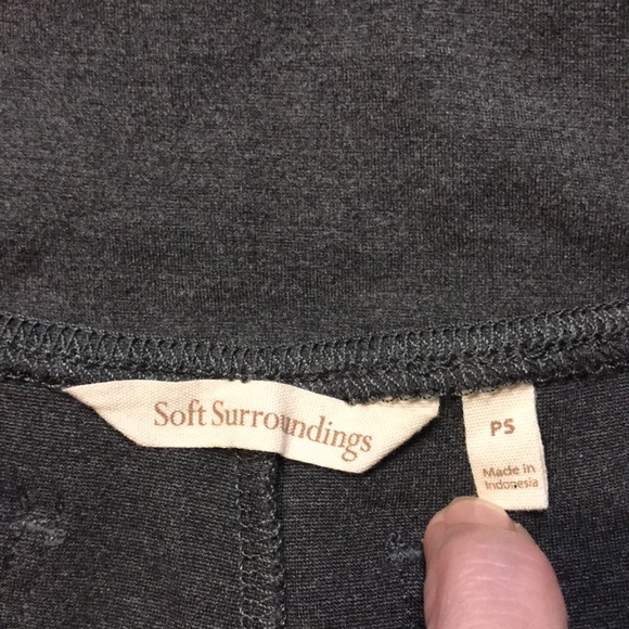 Soft Surroundings Ponte Bootcut Pull-on Pants in Gray Size SP - Picture 6 of 7